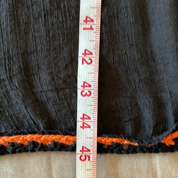 SHEIN- Hi/Low Sun Dress. Orange/Yellow Crotchet work @Hem/Neckline.Size S - Picture 9 of 9